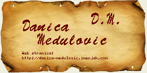 Danica Medulović vizit kartica